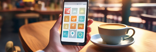 スマホに映るポータルサイトのアイコン