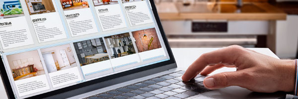 新しい施工事例が更新されていくWebサイト